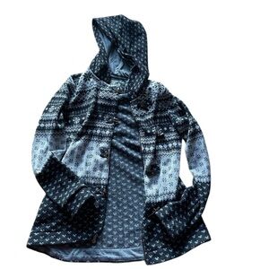 Roots Black and Gray Patterned Jacket